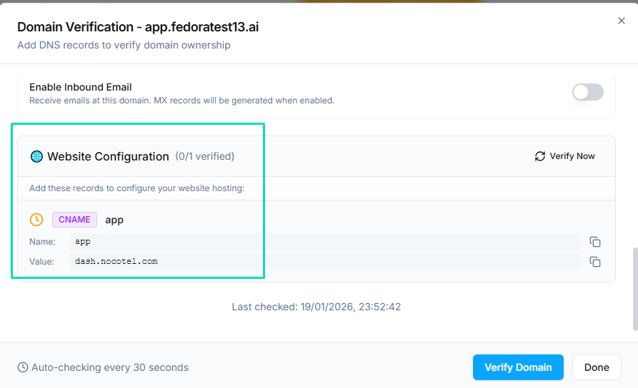 DNS Configuration
